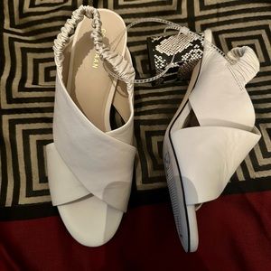 Brand new! Never worn! White Cole Haan sling back sandals size 7